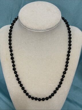 Monet Classic Black Beaded Necklace